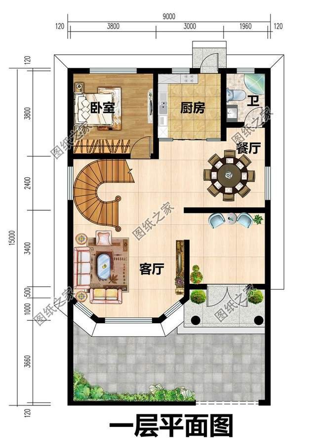三层小别墅设计图，我敢打赌，99%的人见了之后都会爱上它