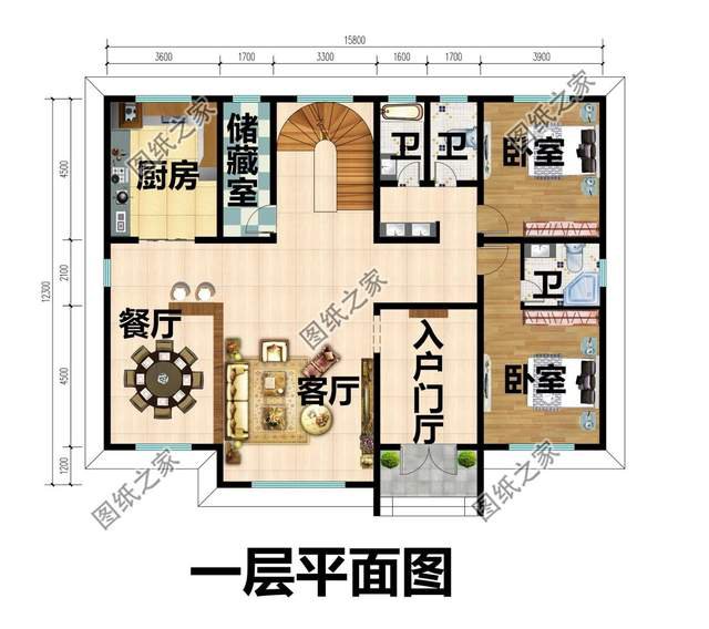 二层欧式农村自建房设计，外观造型唯美浪漫，白墙砖增添温馨感