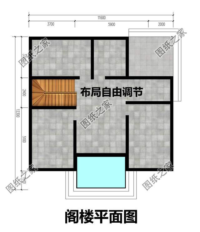 二层农村别墅设计，带阁楼带车库，性价比超高