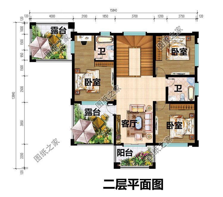 二层农村别墅带配房，简单实用，布局合理使您的起居更为舒适