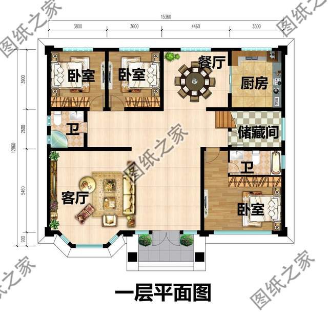 二层华丽农村自建房设计，带着欧式的典雅，犹如艺术气息的油画