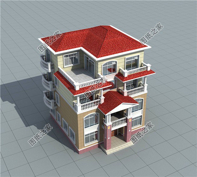 农村四层别墅设计，户型简单好看实用，是高层住宅的首选