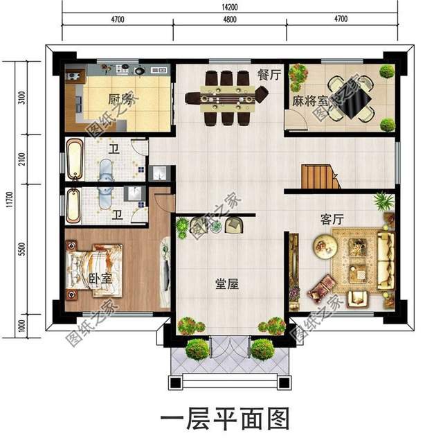 新中式三层自建房，简单现代风情，包含浓厚东方神秘色彩