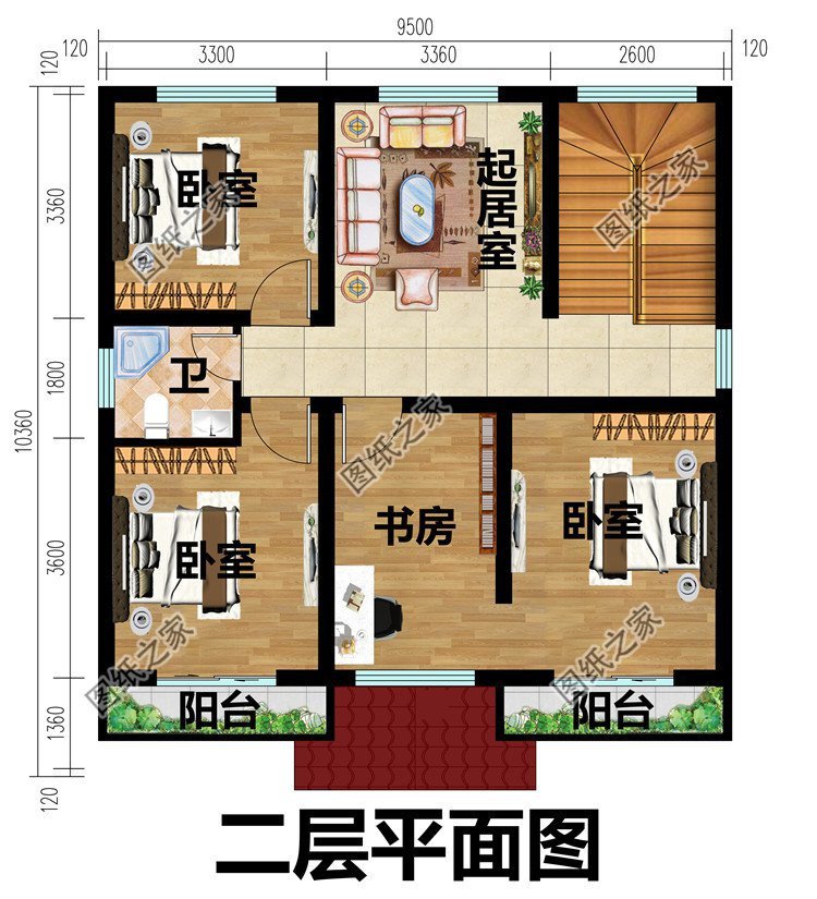 最省钱的农村二层楼，清新典雅的设计感十足，实用美观