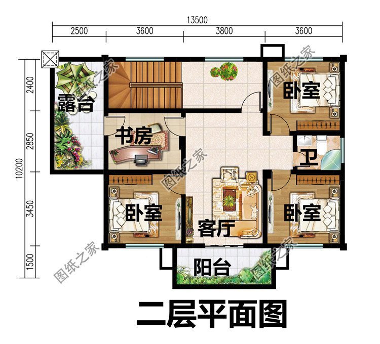 农村二层带配套房设计，最实用的户型，过最踏实接地气的日子