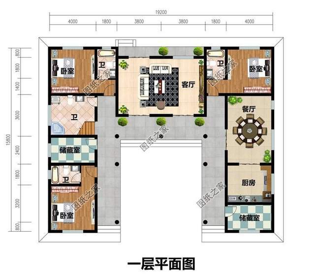 中式合院别墅设计，紧跟时代潮流，增加更多的实用性功能