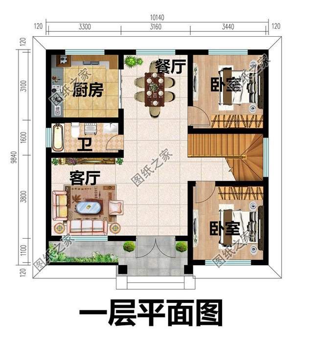 五款农村别墅设计图，合理的室内布局，带来超高的居住性价比