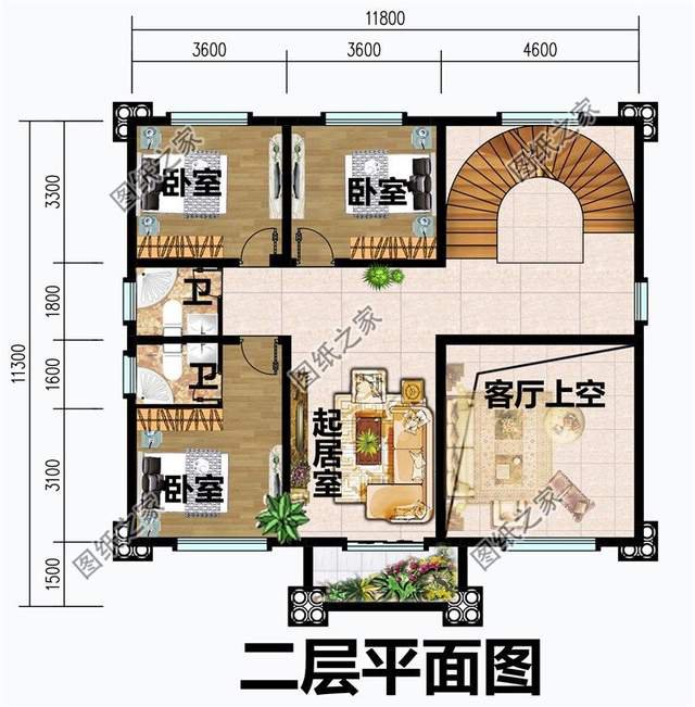 120平上下农村自建房设计图，符合大众的需求，打造一个温馨的家