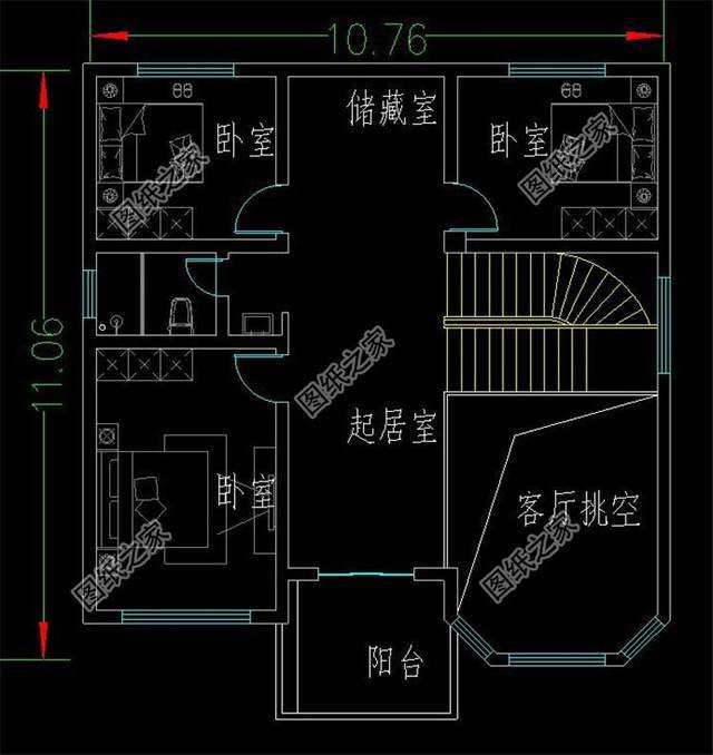 五套农村别墅设计图纸，大气又实用，开春建房方便施工