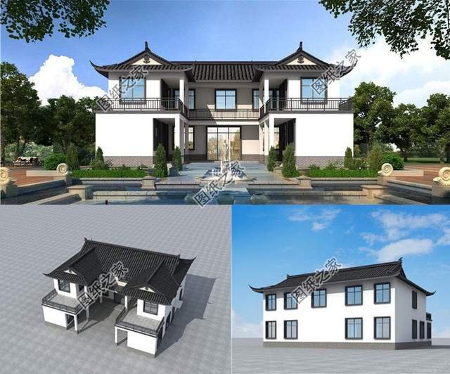 新中式自建房设计，传统住宅与现代的强强联合，凸显中式之美