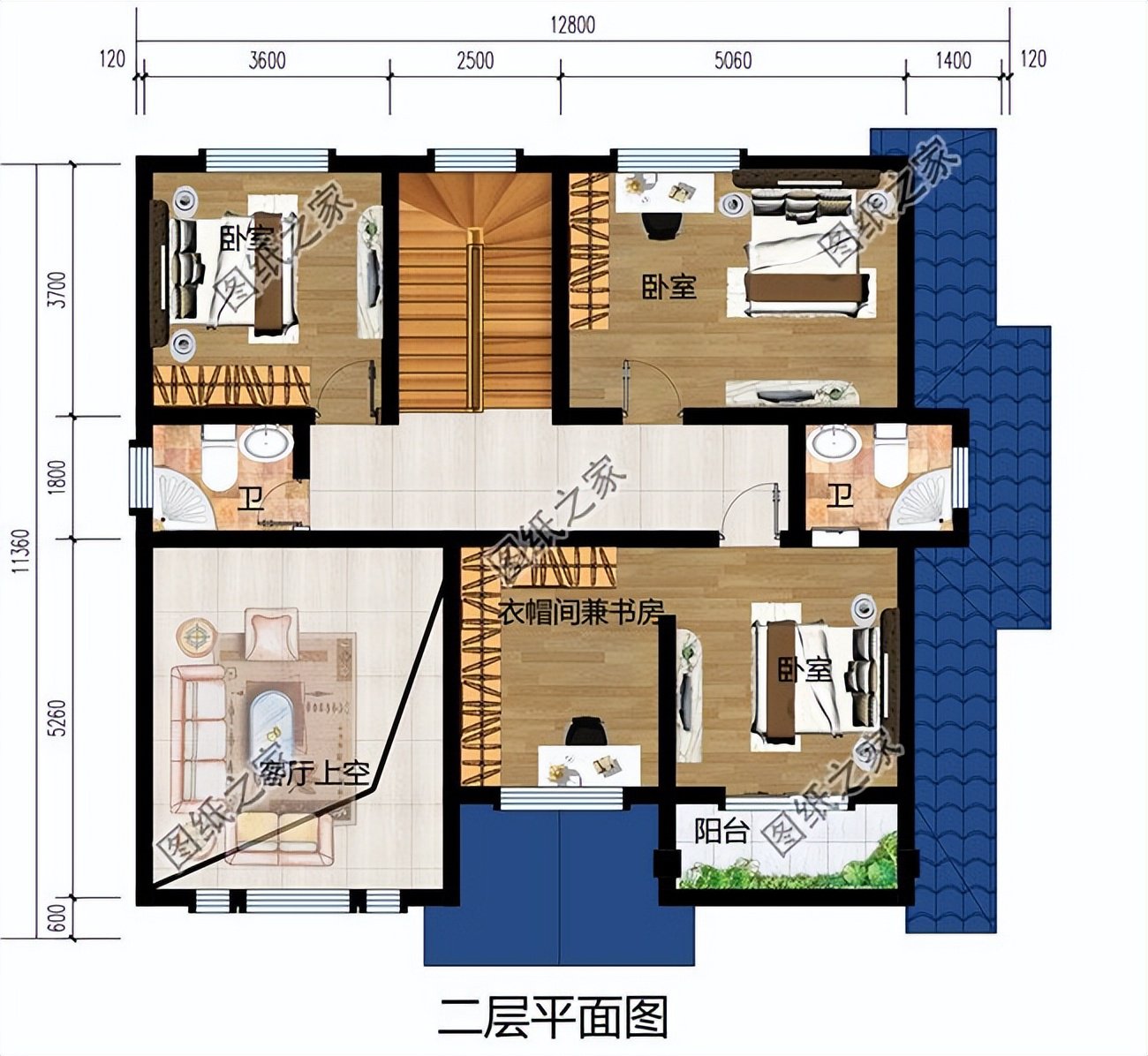 坡屋顶的农村别墅，兼得实用与美观，性价比超高的设计