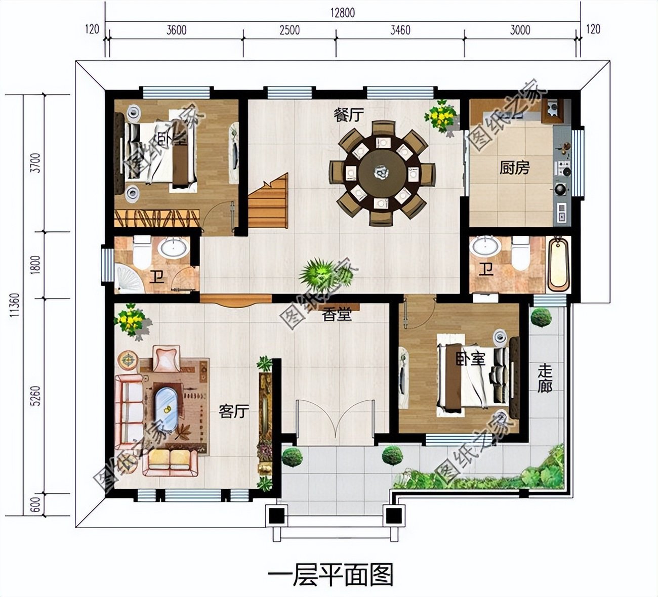 坡屋顶的农村别墅，兼得实用与美观，性价比超高的设计