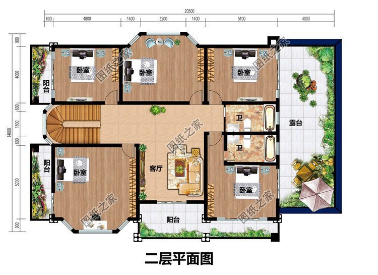 26米(含屋顶;别墅效果图设计功能:一层户型图一层户型:客厅,厨房