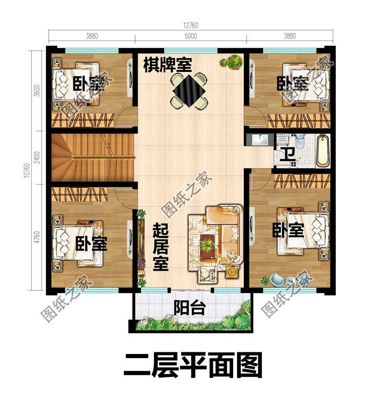 农村自建房图纸推荐，简单实用造价低，生活居住舒适又惬意