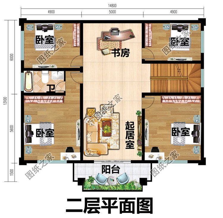 农村自建房图纸推荐，简单实用造价低，生活居住舒适又惬意