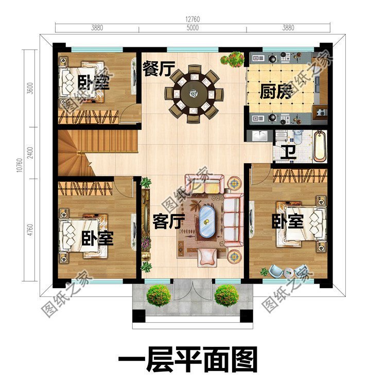 农村自建房图纸推荐，简单实用造价低，生活居住舒适又惬意