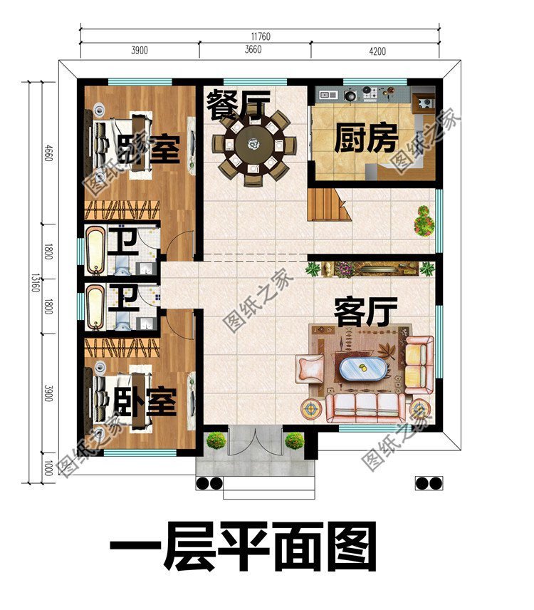 农村简欧式自建房设计，巧妙的色彩搭配营造温馨居住氛围