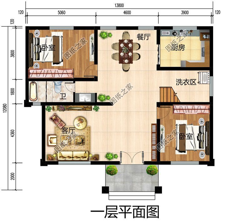 返乡建栋别墅占地方正实用，生活舒适度直接拉满惹人羡慕