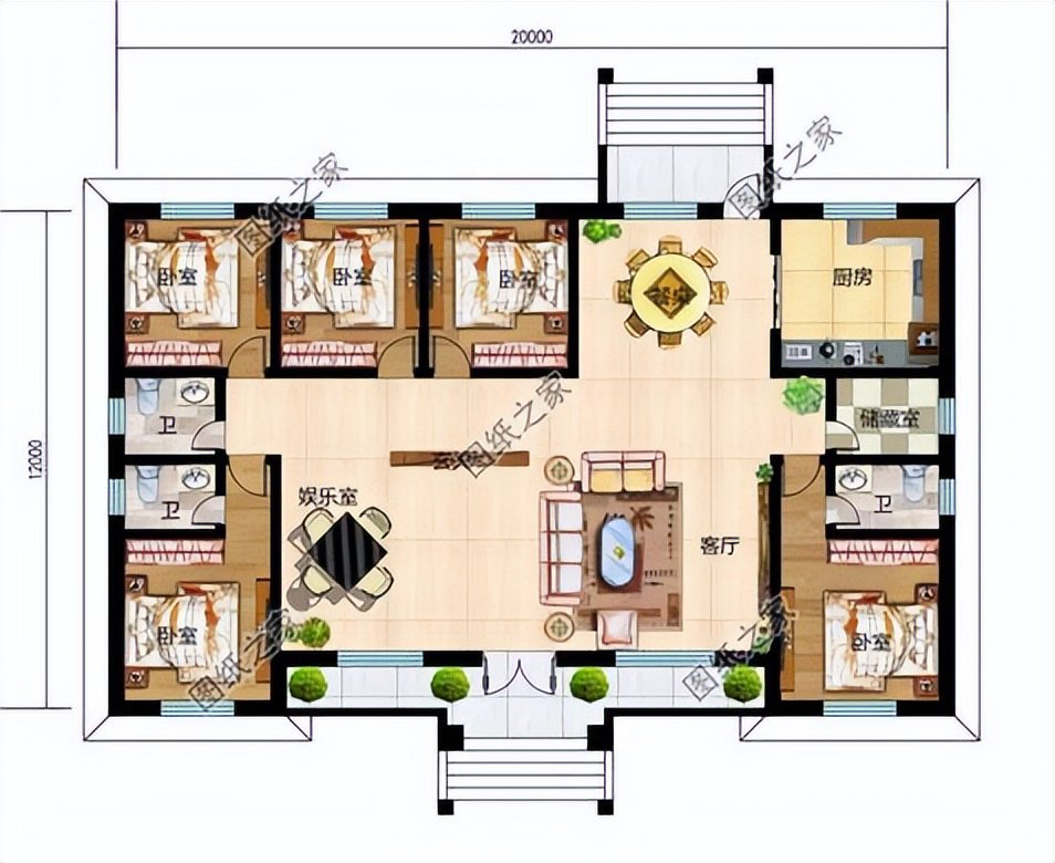 传统欧式自建房设计，造型经典好看，屋内布局合理实用