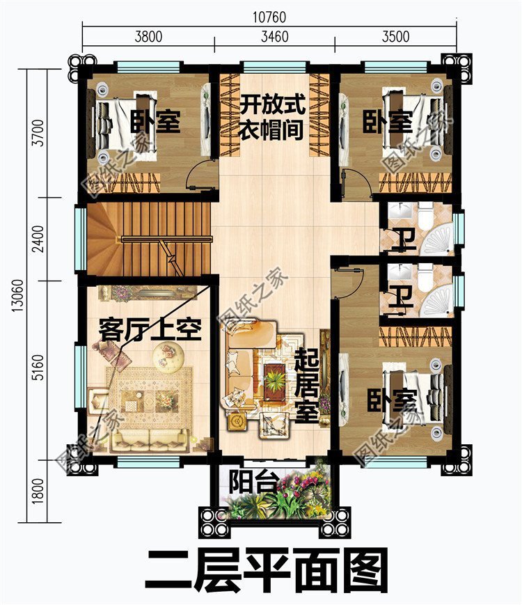 传统欧式自建房设计，造型经典好看，屋内布局合理实用