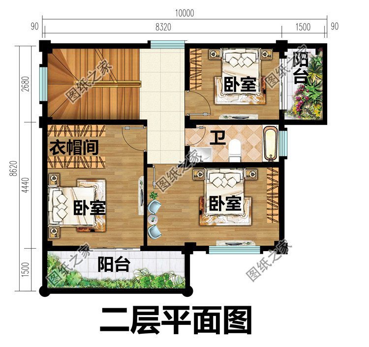 小户型农村自建房设计，完全可以满足家人的居住需求