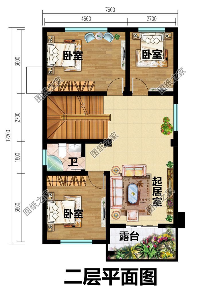 小户型农村自建房设计，完全可以满足家人的居住需求