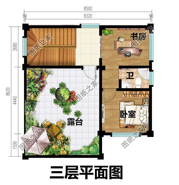 小户型农村自建房设计，完全可以满足家人的居住需求