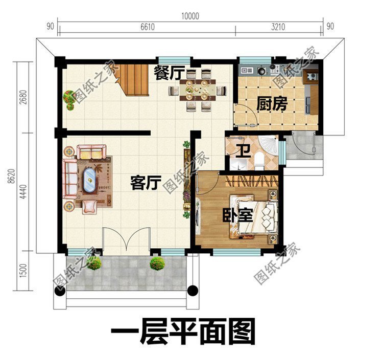 小户型农村自建房设计，完全可以满足家人的居住需求