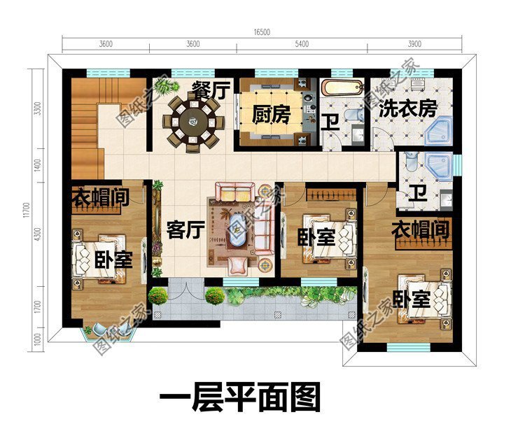 农村自建养老房别墅设计，居住空间合理有序，晚年生活有条不紊