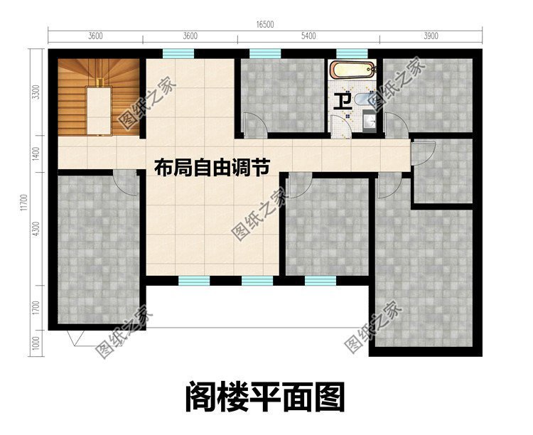 农村自建养老房别墅设计，居住空间合理有序，晚年生活有条不紊