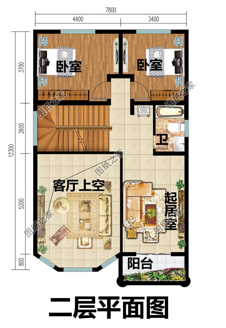 农村两层半别墅推荐，实用型房屋设计，更适合农村建造