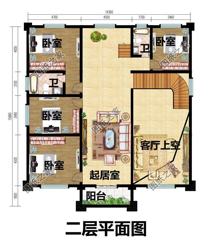 农村两层半别墅推荐，实用型房屋设计，更适合农村建造