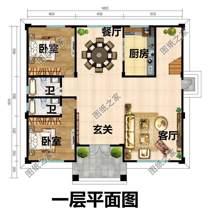 农村两层半别墅推荐，实用型房屋设计，更适合农村建造