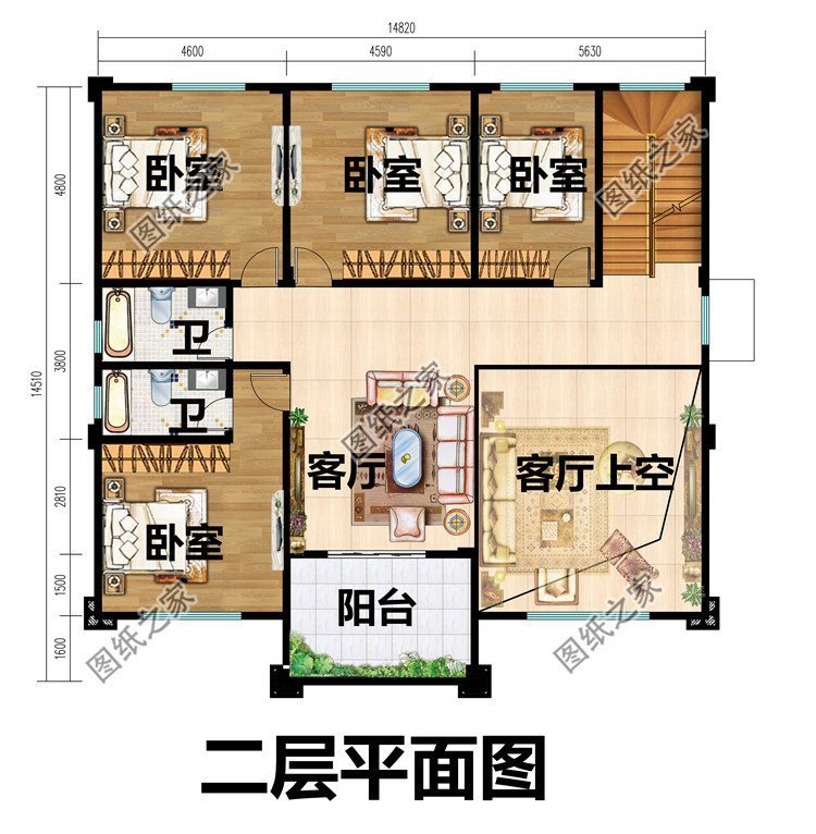 农村两层半别墅推荐，实用型房屋设计，更适合农村建造