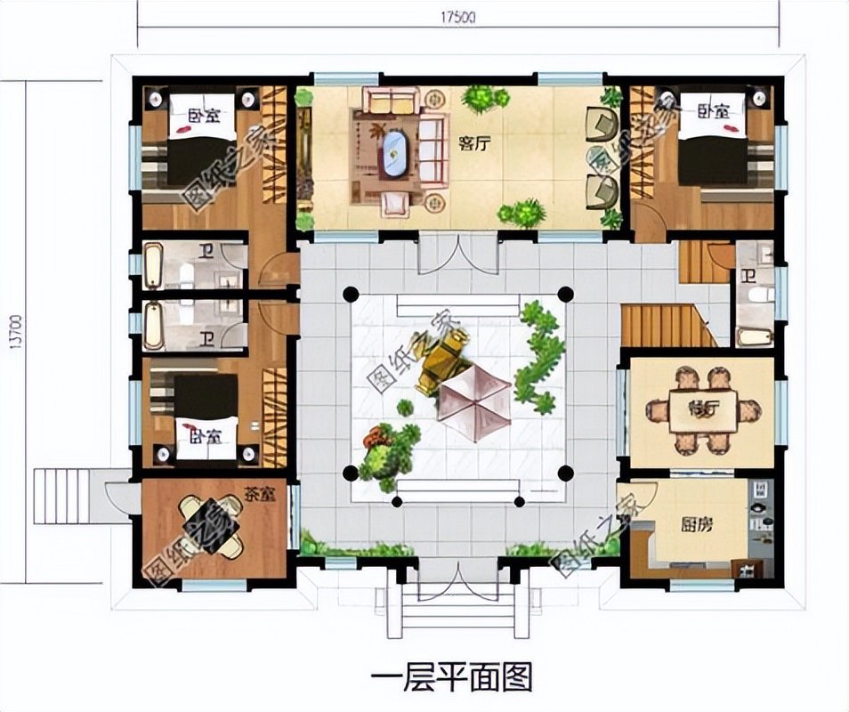 中式四合院别墅推荐，古典庭院设计重新谱写农村建房新篇章