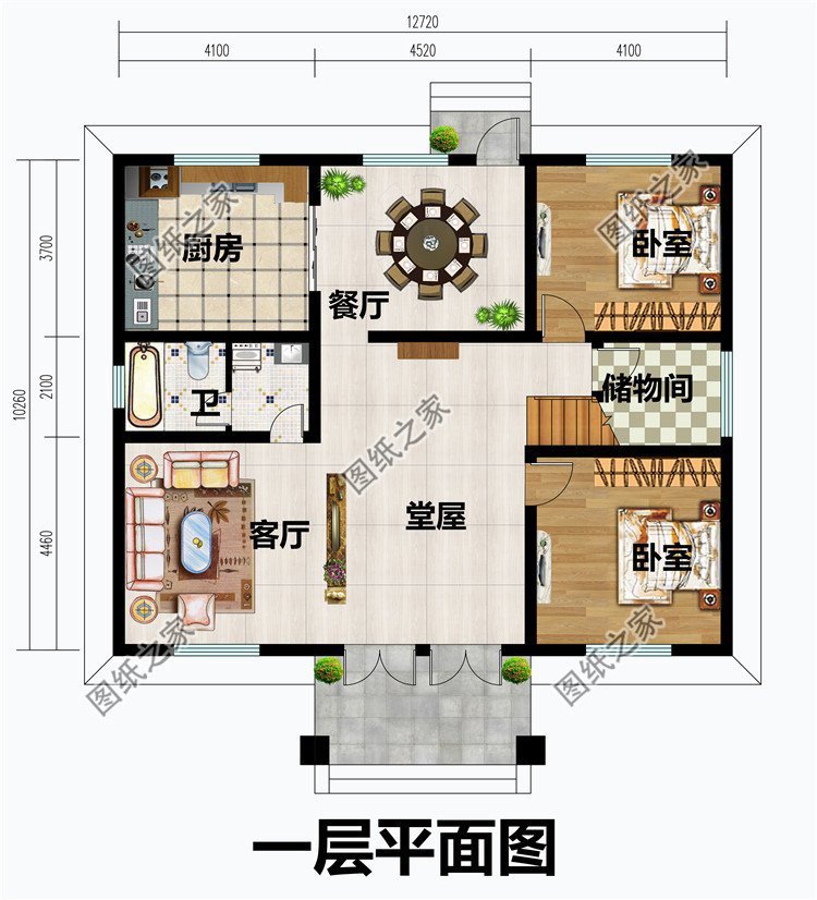 四套农村二层别墅设计，第三款15万起建，建在老家最合适不过了