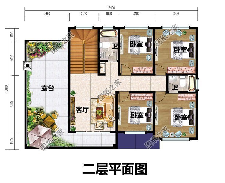 四套农村二层别墅设计，第三款15万起建，建在老家最合适不过了