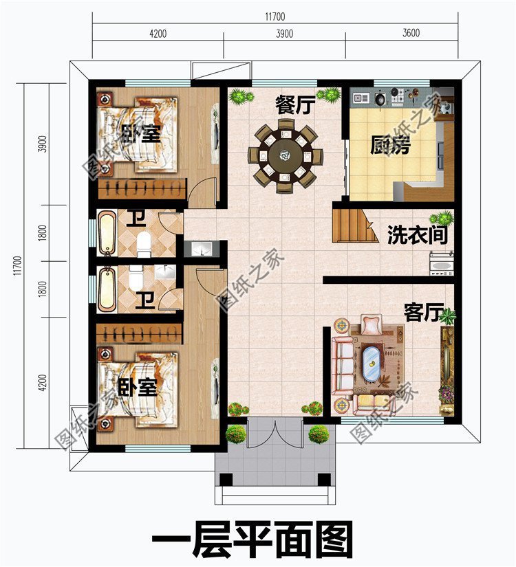 四套农村二层别墅设计，第三款15万起建，建在老家最合适不过了