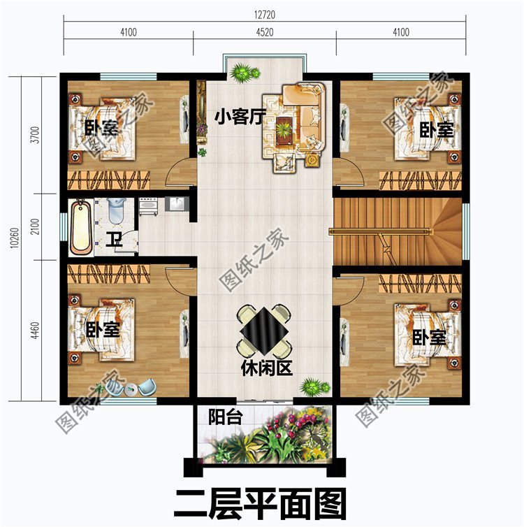 四套农村二层别墅设计，第三款15万起建，建在老家最合适不过了