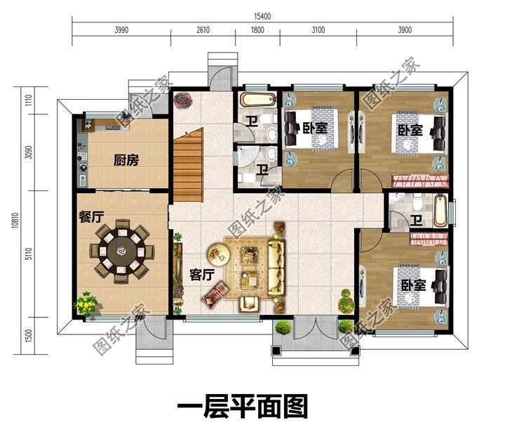 四套农村二层别墅设计，第三款15万起建，建在老家最合适不过了