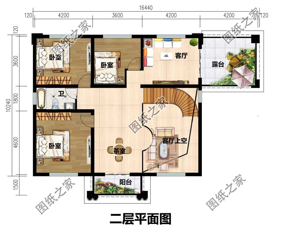 农村带独立厨房别墅设计，布局合理实用提升不少居住幸福感