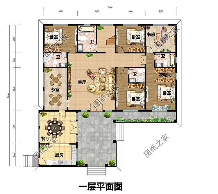 农村带独立厨房别墅设计，布局合理实用提升不少居住幸福感