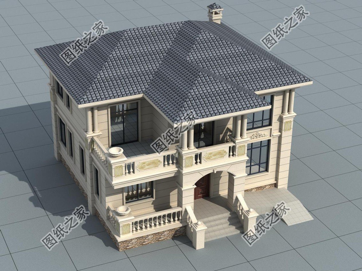 欧式农村别墅推荐，多露台多阳台的设计，增添整个住宅的美感