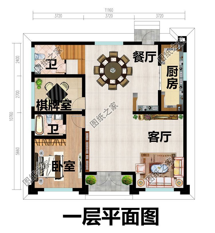 乡村自建别墅设计图，彰显贵族气质，适合农村建造