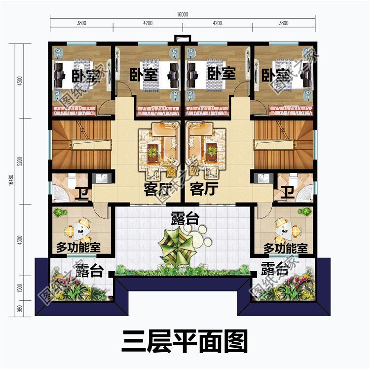 回老家建造一栋双拼，能够更好地维护好亲情舒适又暖心