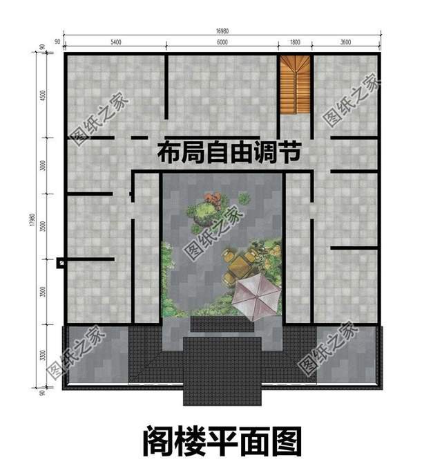 乡村一层半别墅设计，安逸舒适，施工简单，更适合新农村建设