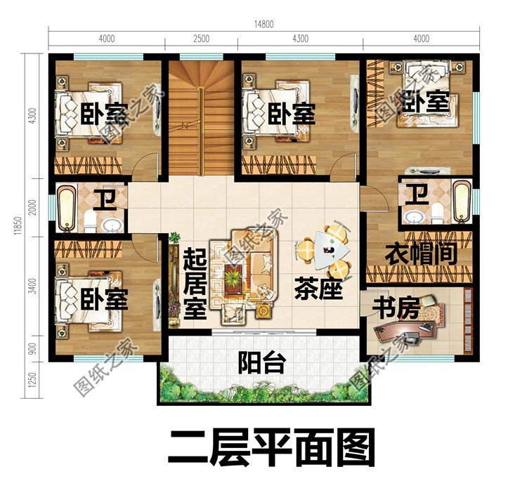 三套平屋顶别墅设计，施工简单造价不高，真正适合老百姓建造