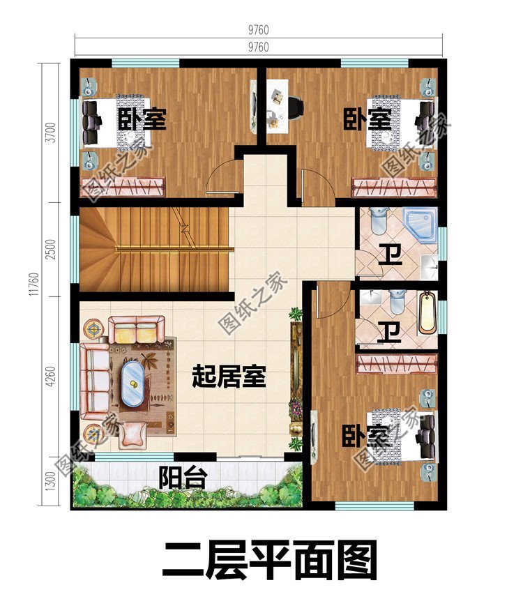 三套平屋顶别墅设计，施工简单造价不高，真正适合老百姓建造