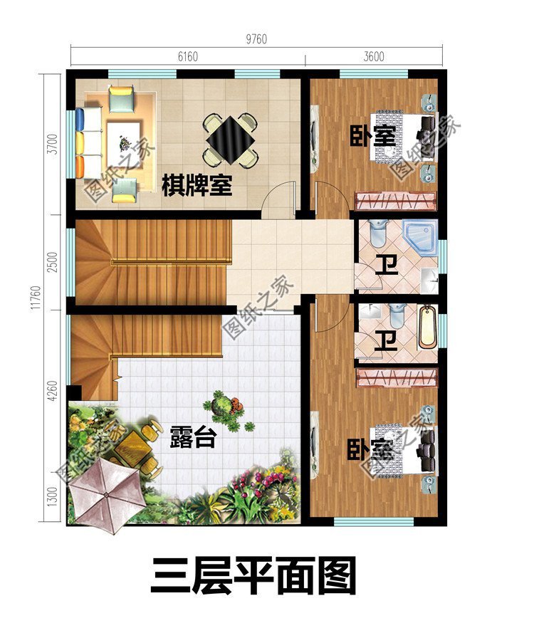 三套平屋顶别墅设计，施工简单造价不高，真正适合老百姓建造