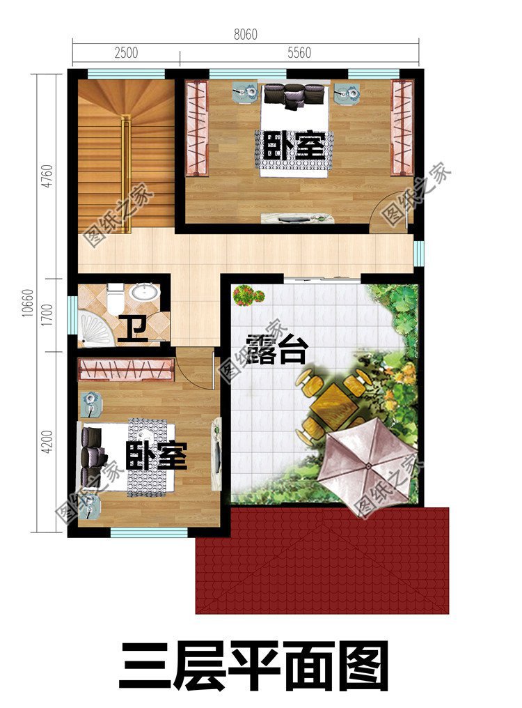 小户型三层农村别墅设计，巧妙地设计提升屋内空间利用率